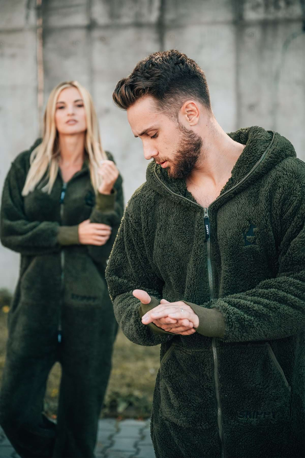 Dupačky teddy dusty green