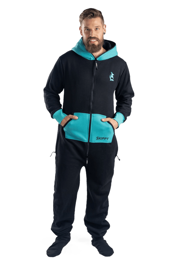 Overal black turquoise