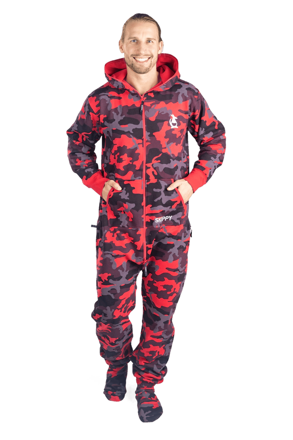 Overal camo red