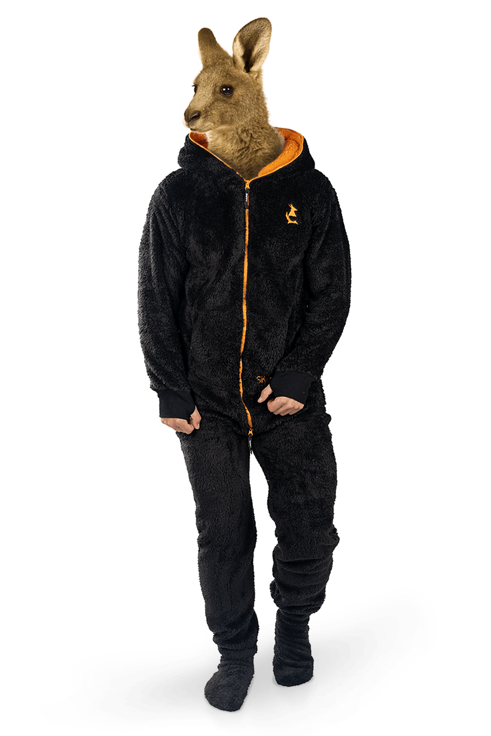 Dupačky teddy black orange Dupačky teddy black orange