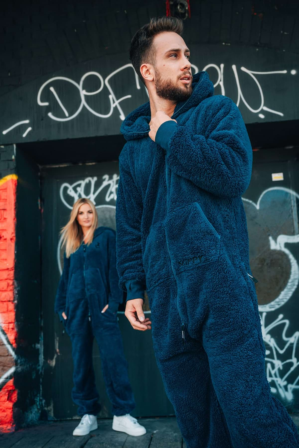 Dupačky teddy dusty blue