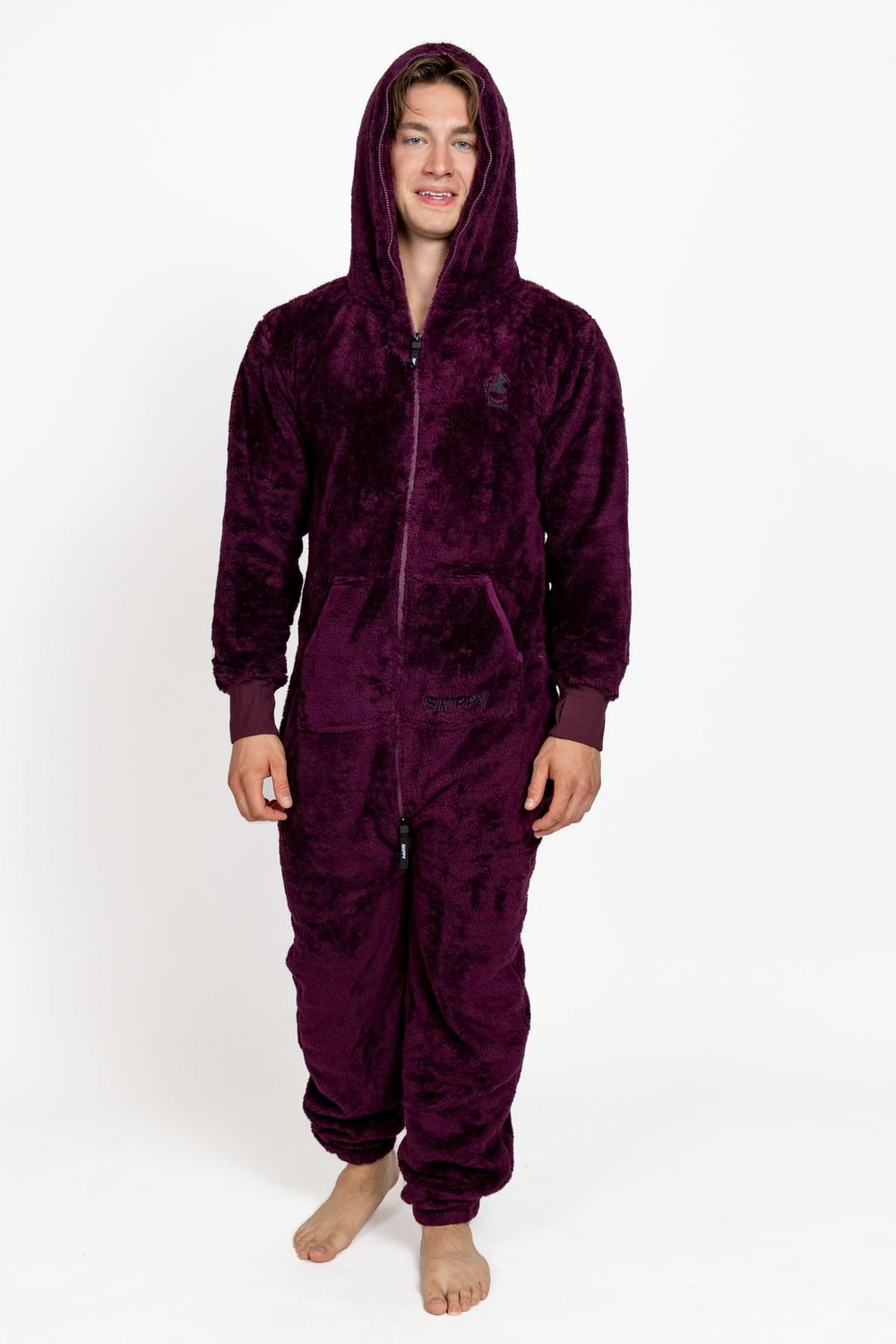 Overal teddy deep plum