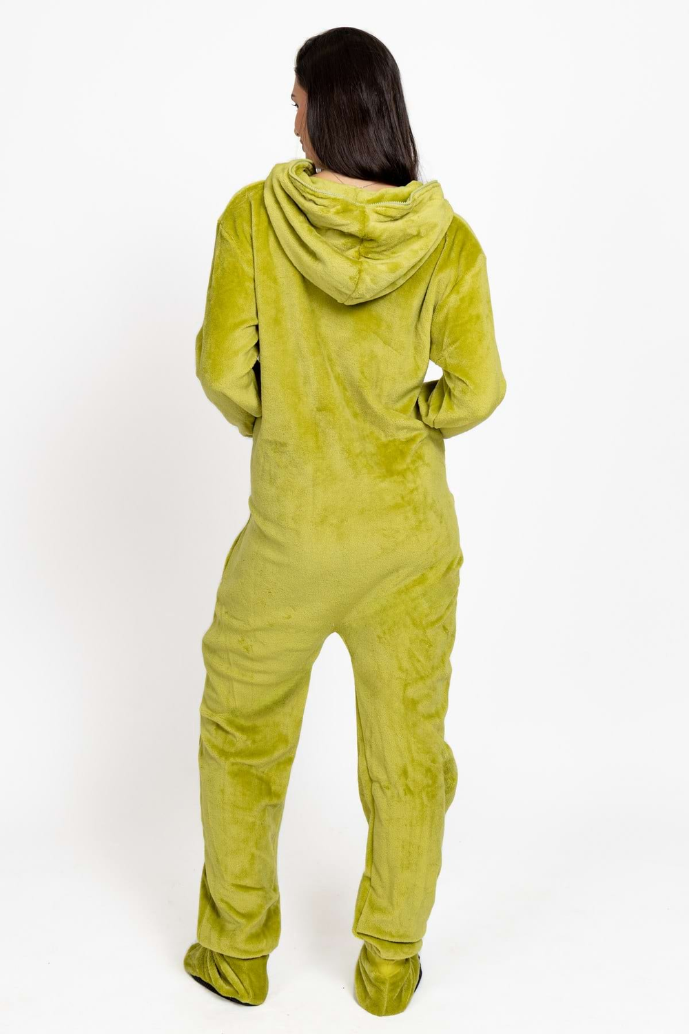 Overal velúr wasabi