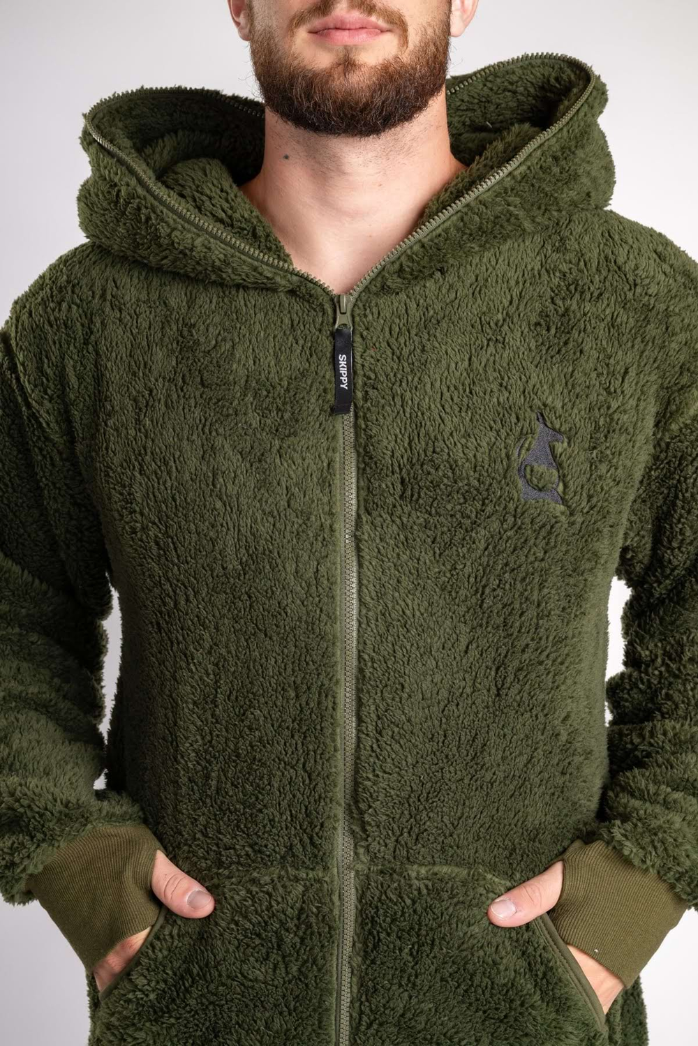 Dupačky teddy dusty green