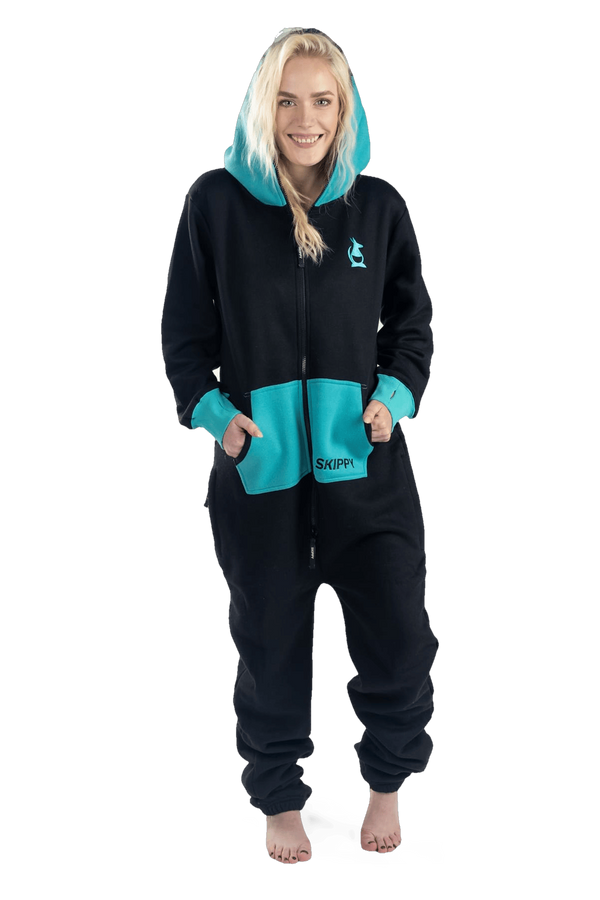 Overal black turquoise