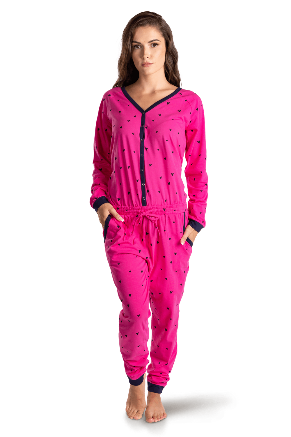 Dámsky overal fuchsia srdce Dámsky overal fuchsia srdce