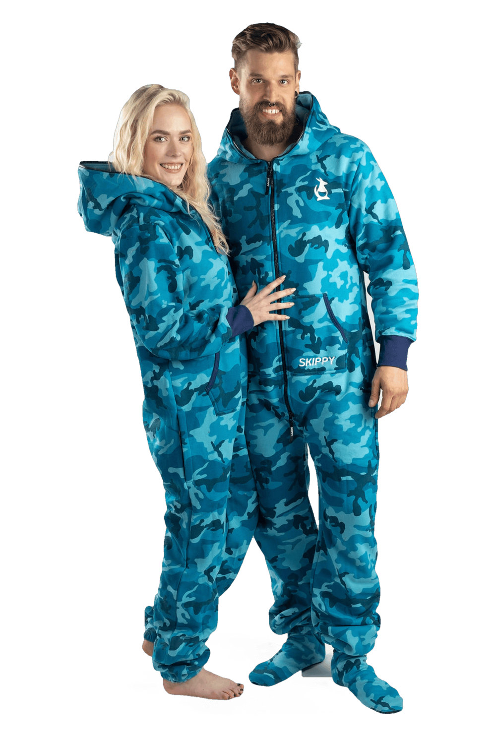 Overal camo blue
