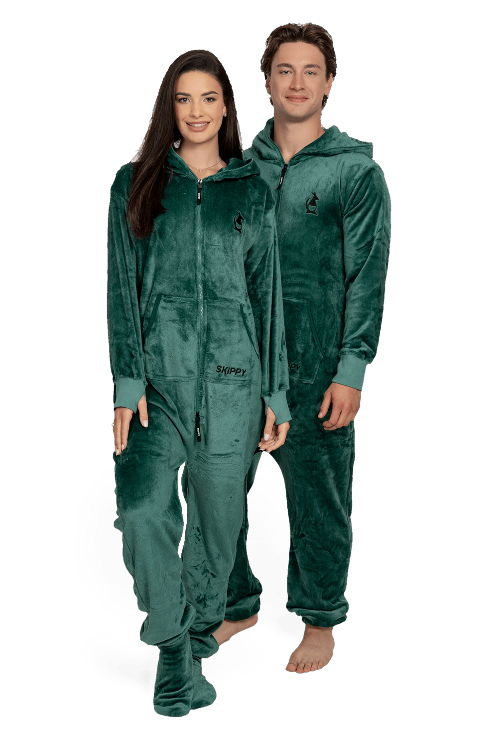 Overal velúr dark green