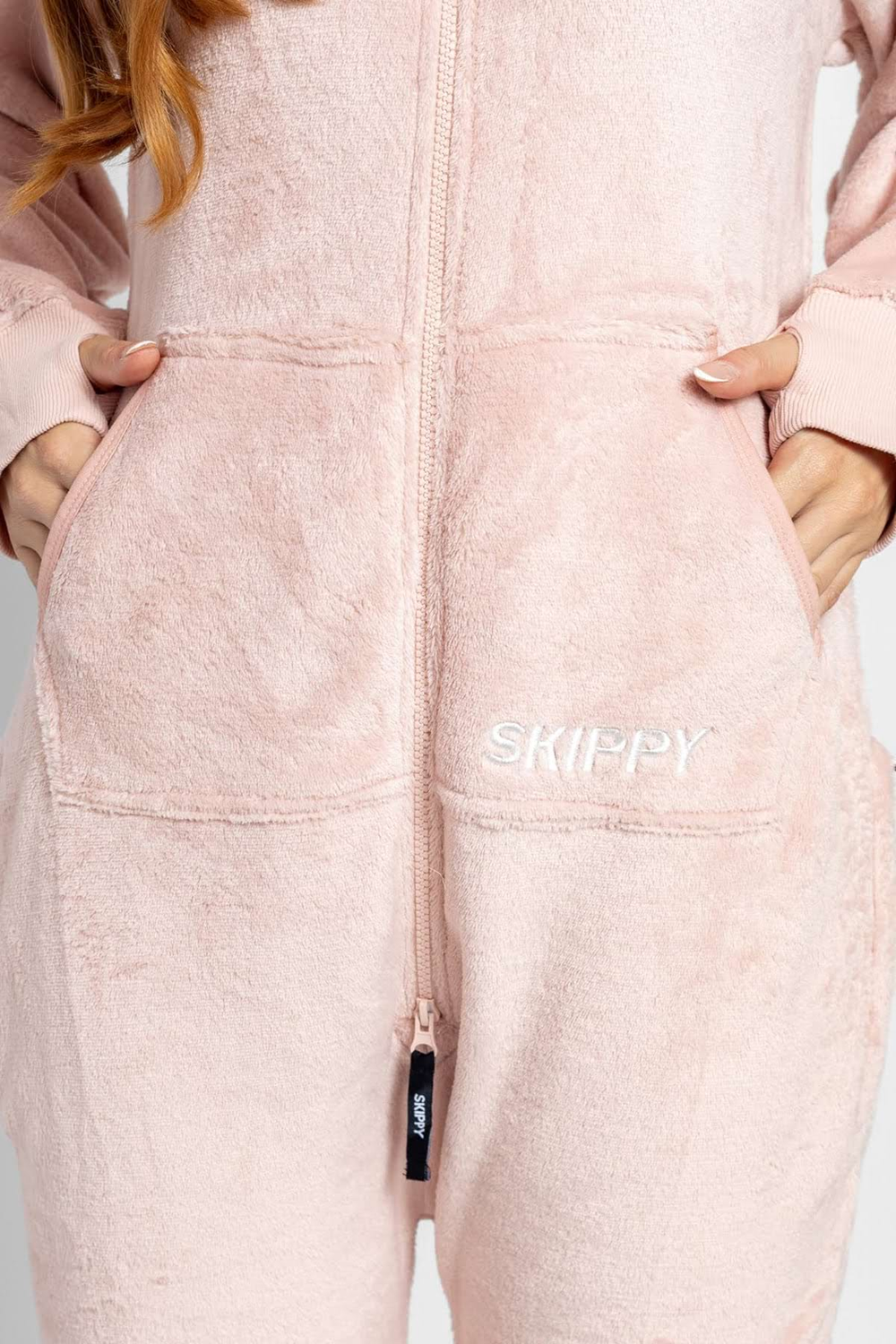 Dupačky velúr rose gold