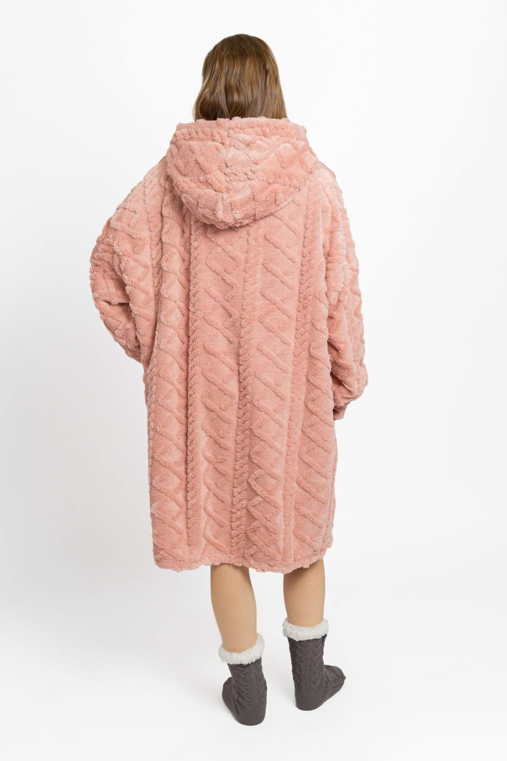 Mega mikina dusty pink