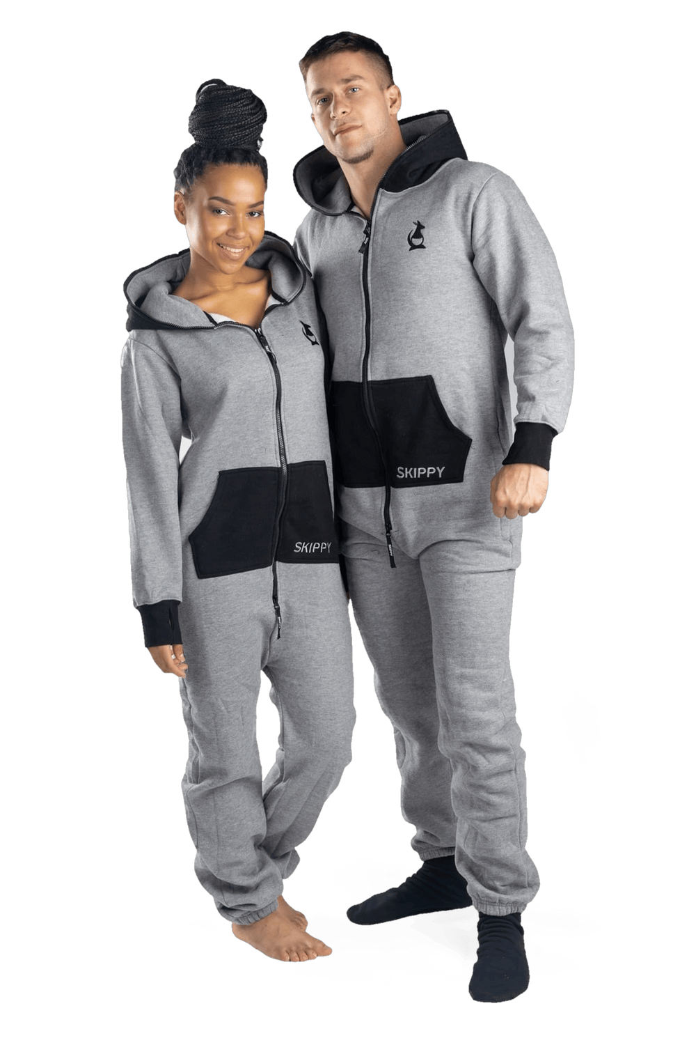 Overal ash grey black
