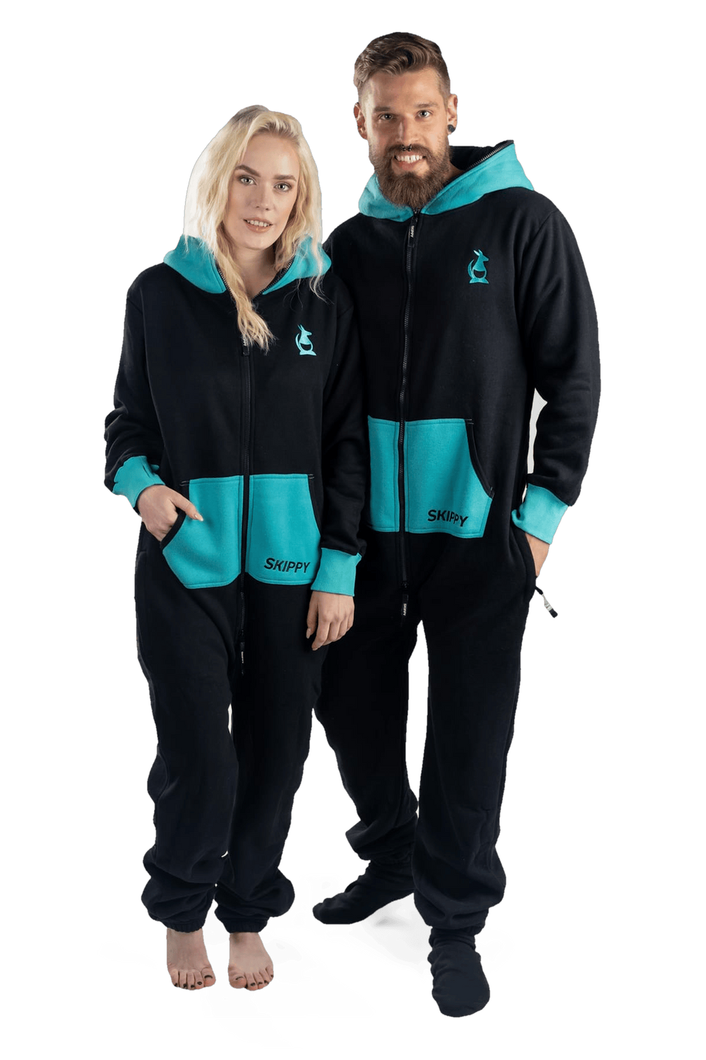 Overal black turquoise