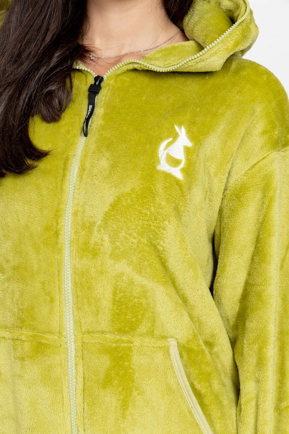 Overal velúr wasabi