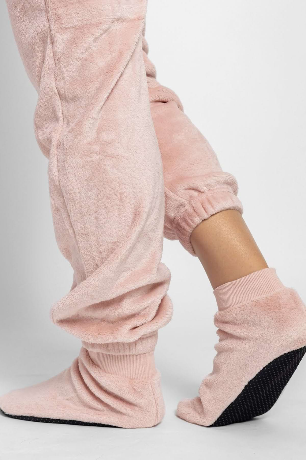 Dupačky velúr rose gold