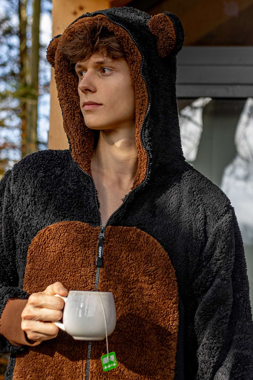 Dupačky teddy čierny medveď