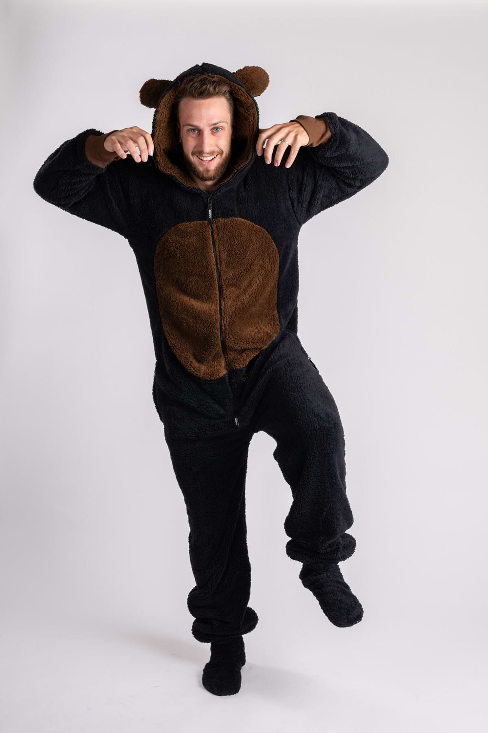 Dupačky teddy čierny medveď