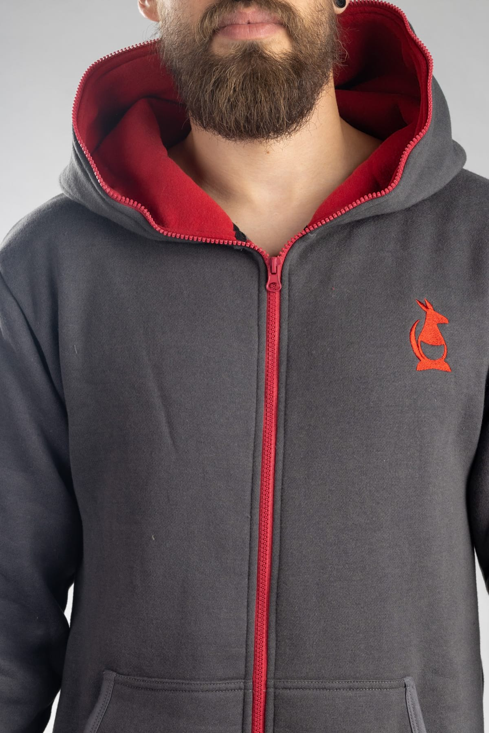 Dupačky grey red