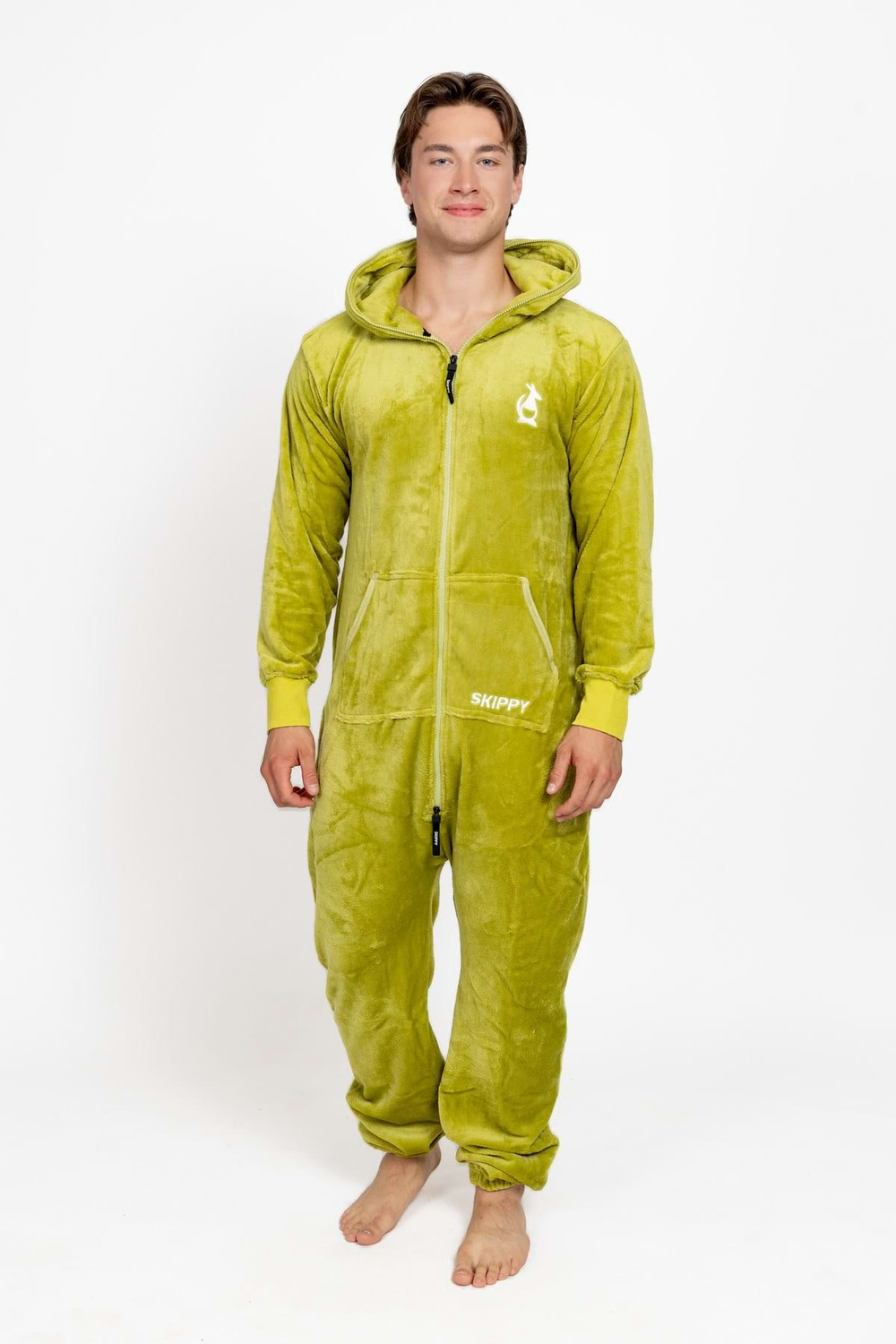 Overal velúr wasabi