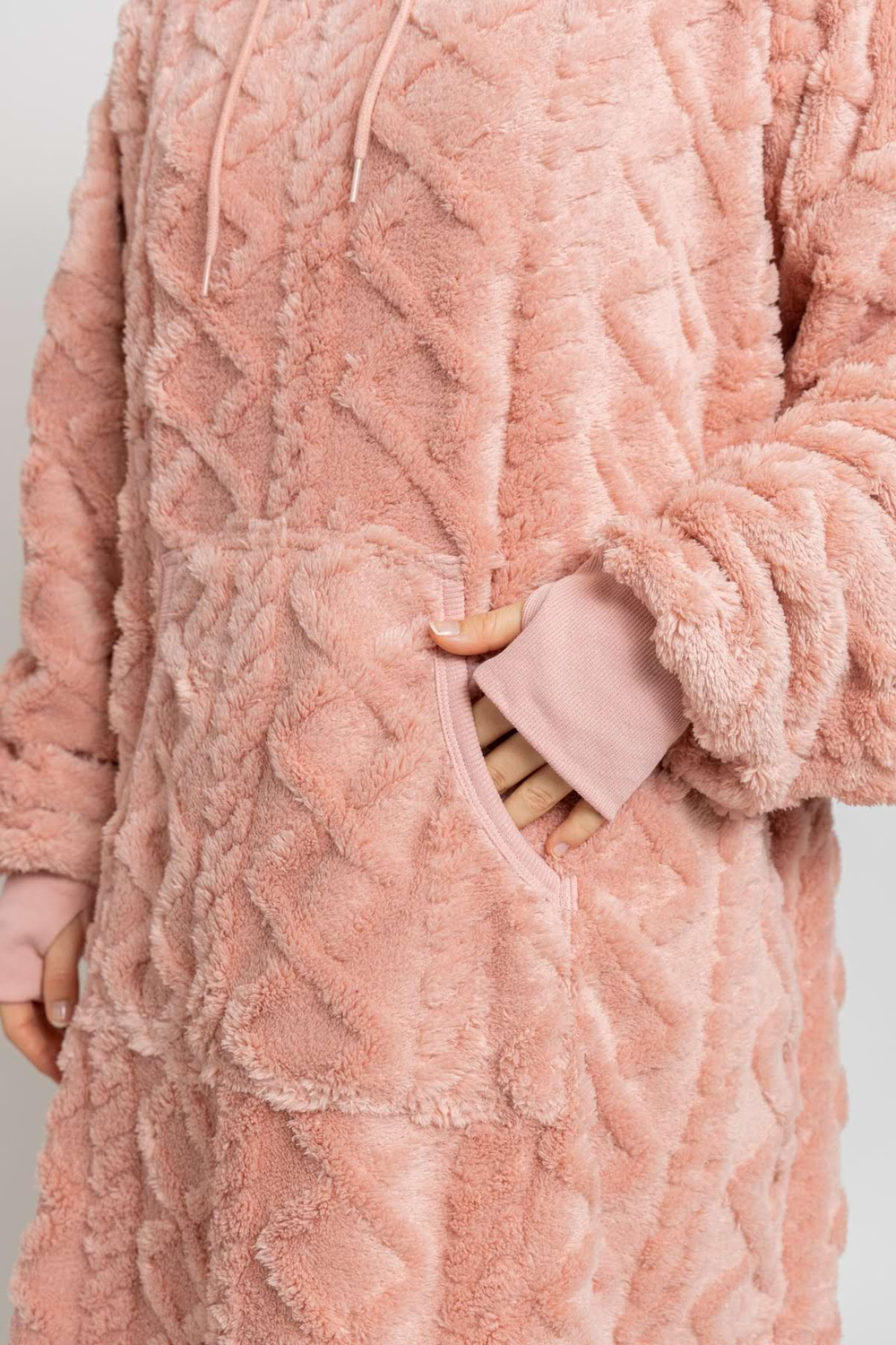 Mega mikina dusty pink