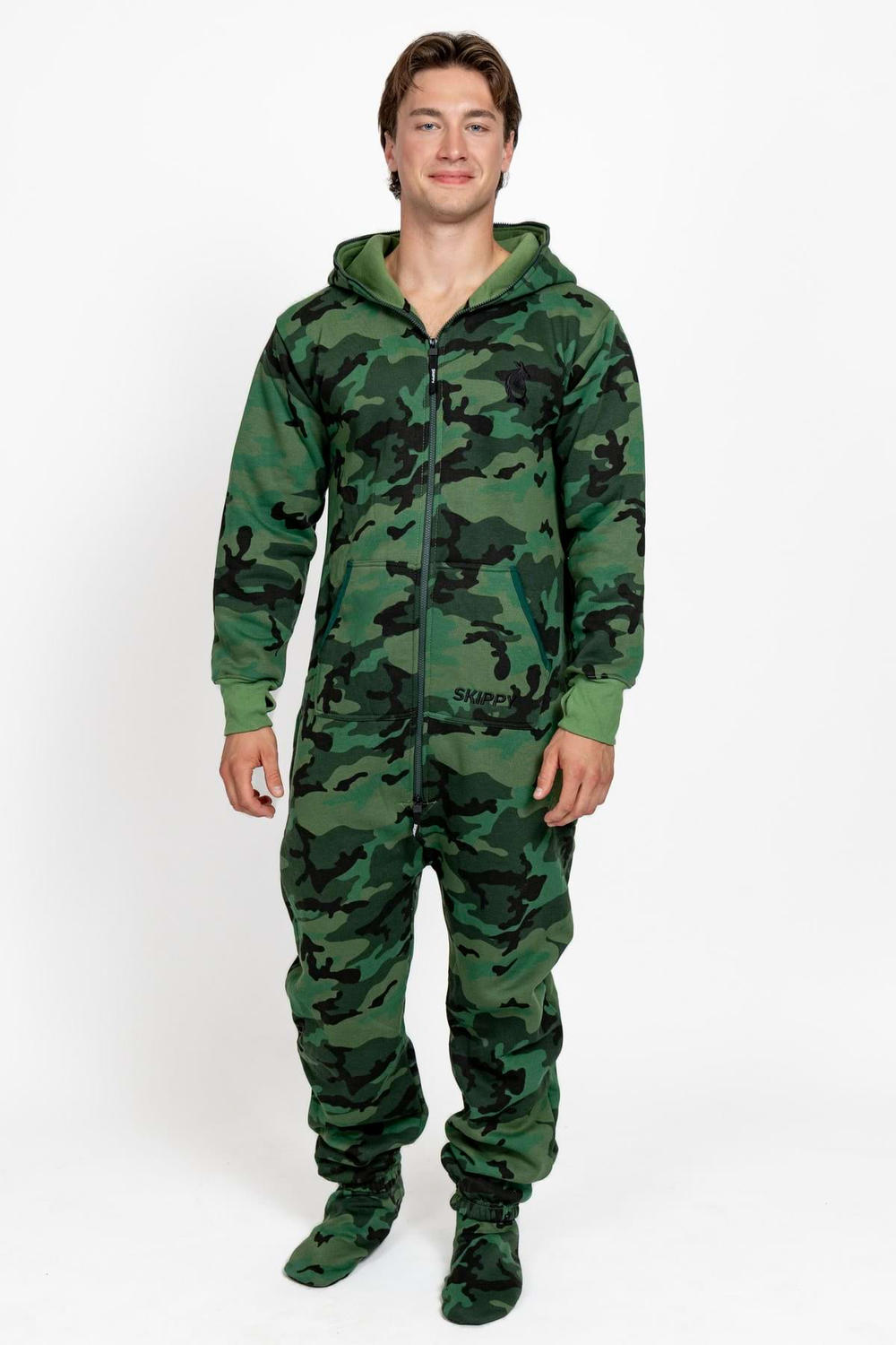 Overal camo green