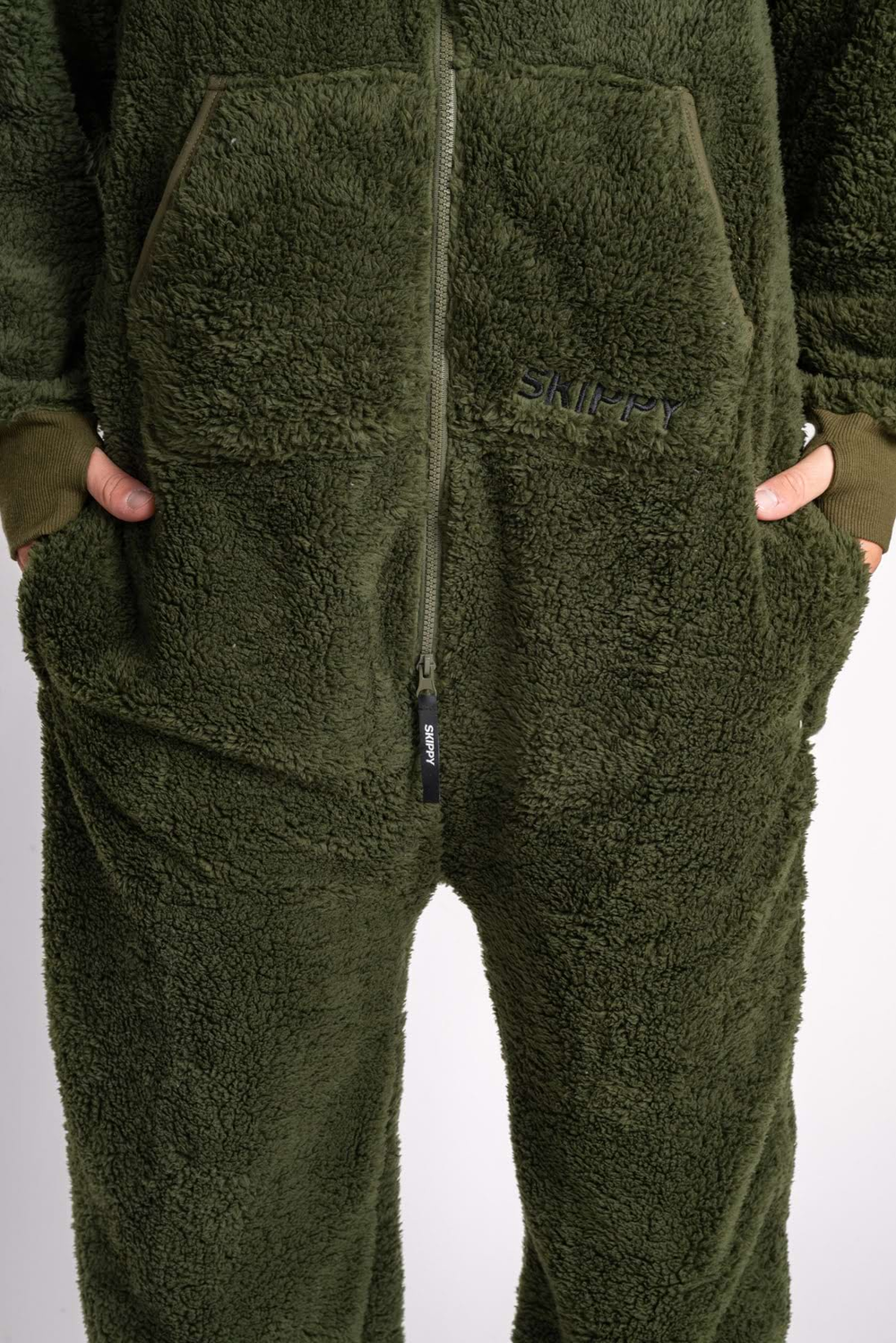 Dupačky teddy dusty green