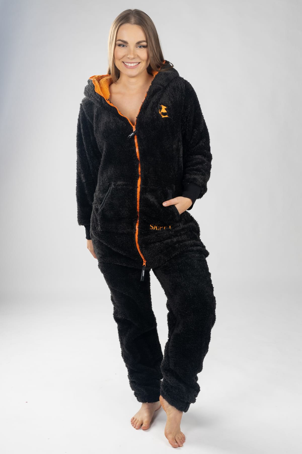 Dupačky teddy black orange