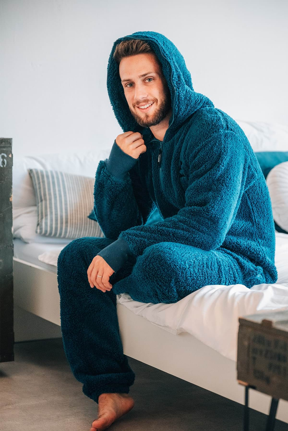 Dupačky teddy dusty blue