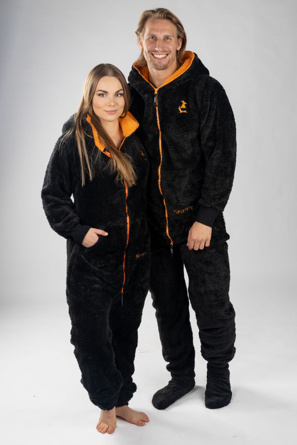 Dupačky teddy black orange