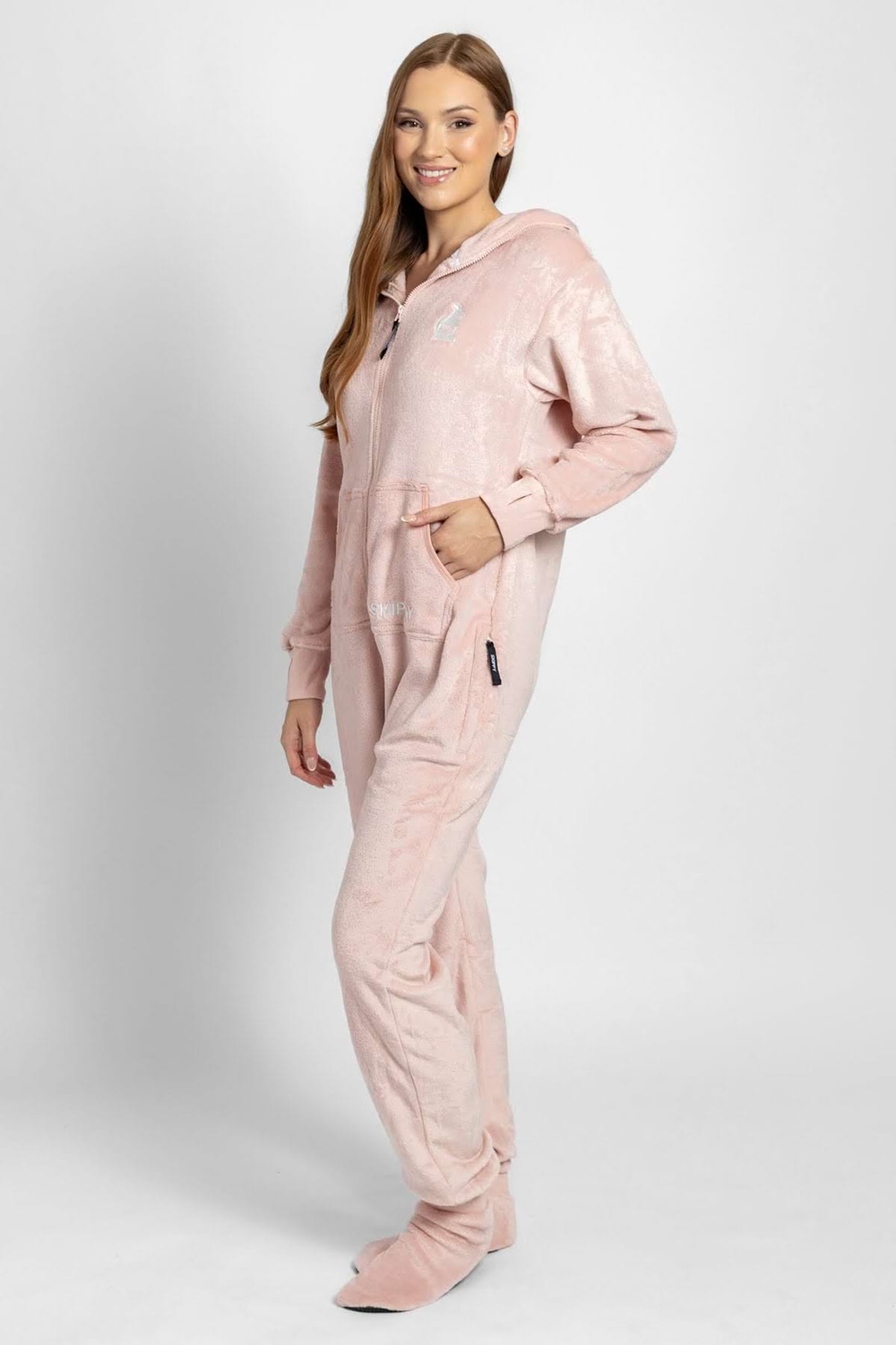 Dupačky velúr rose gold