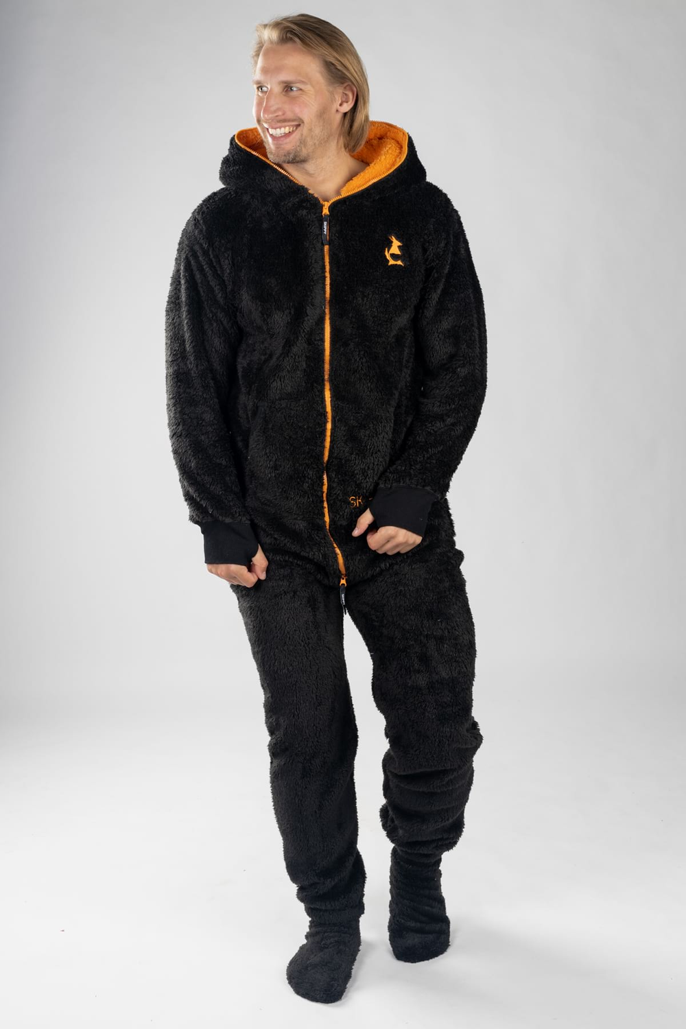Dupačky teddy black orange