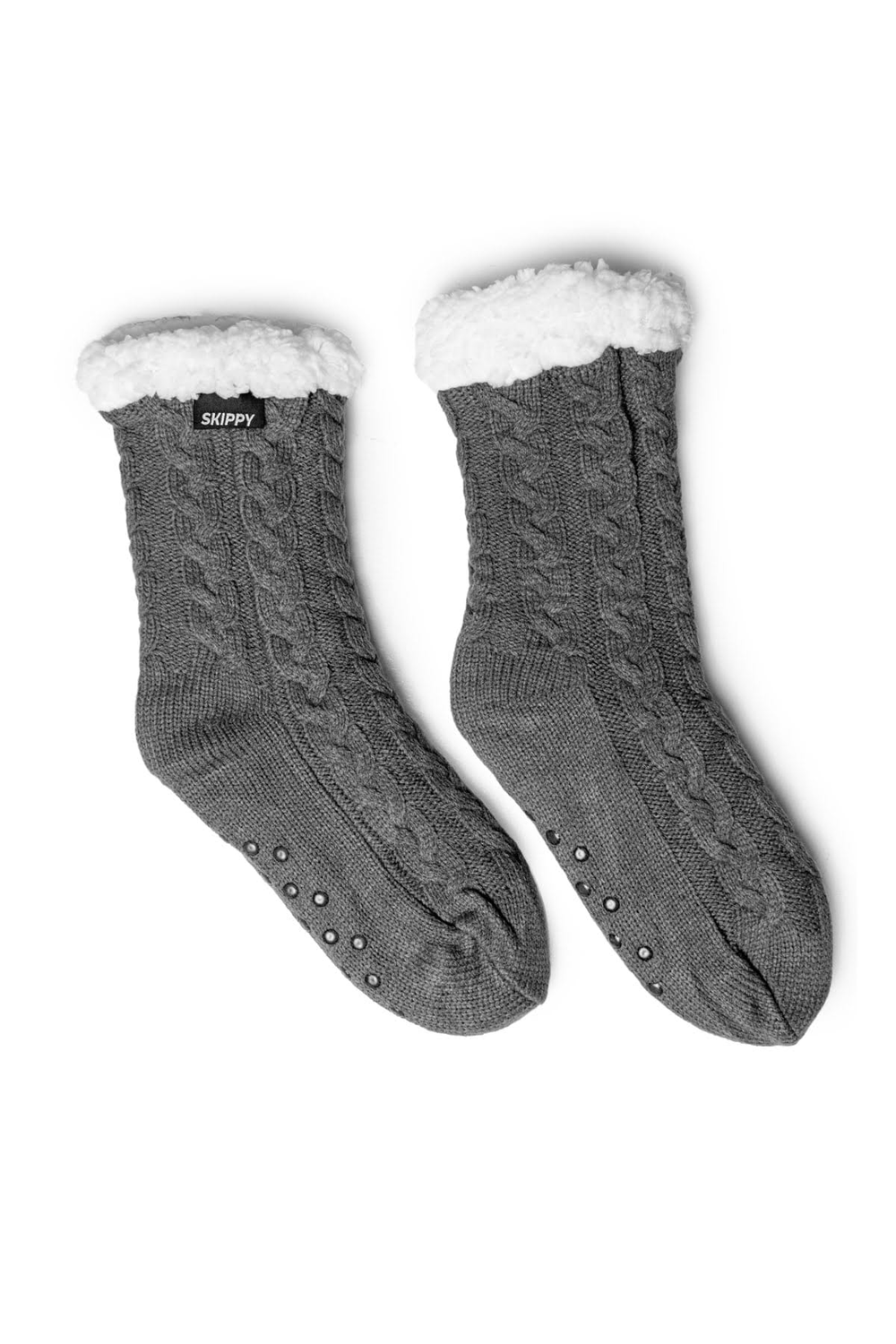 Teplé dámske ponožky sivé