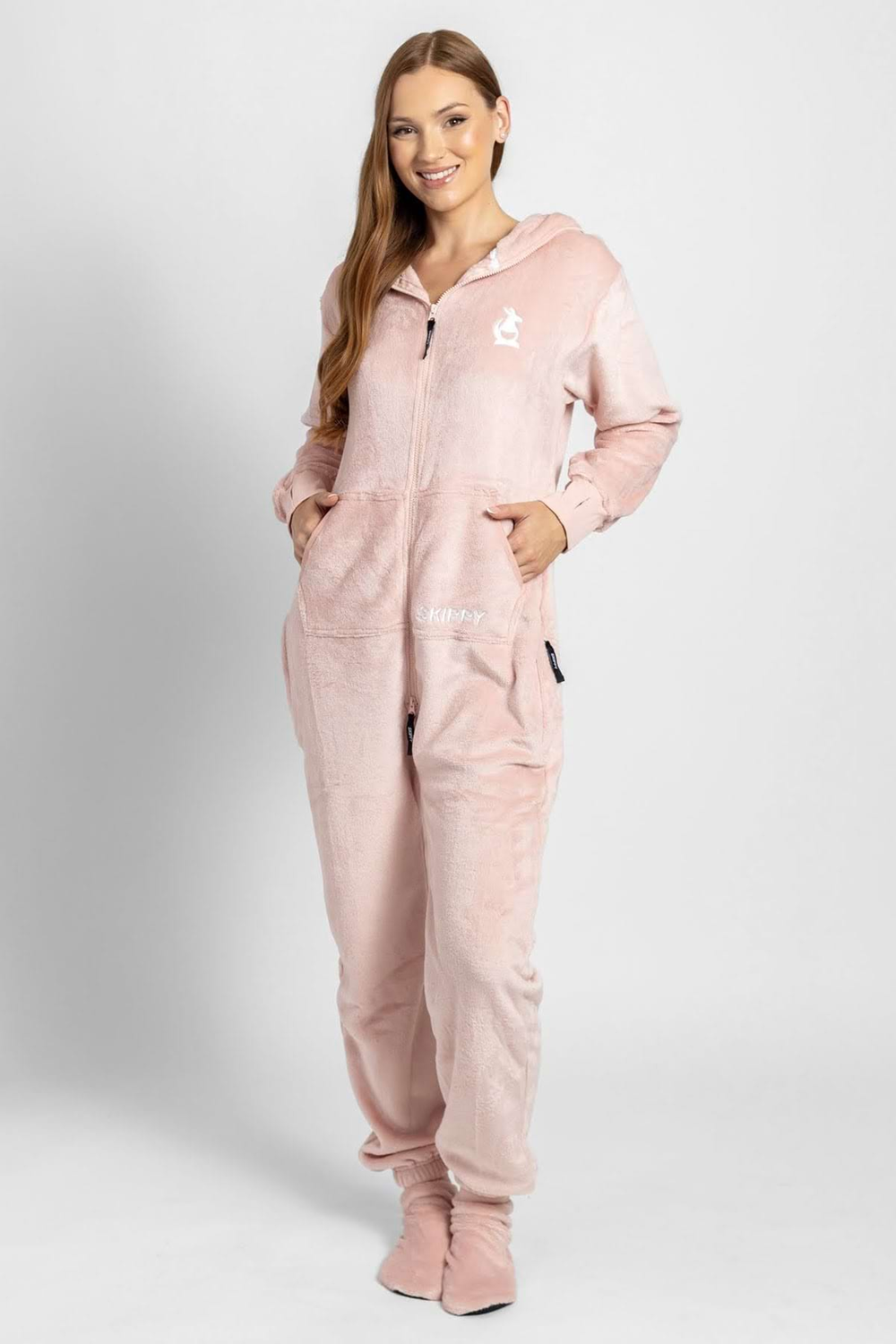 Dupačky velúr rose gold