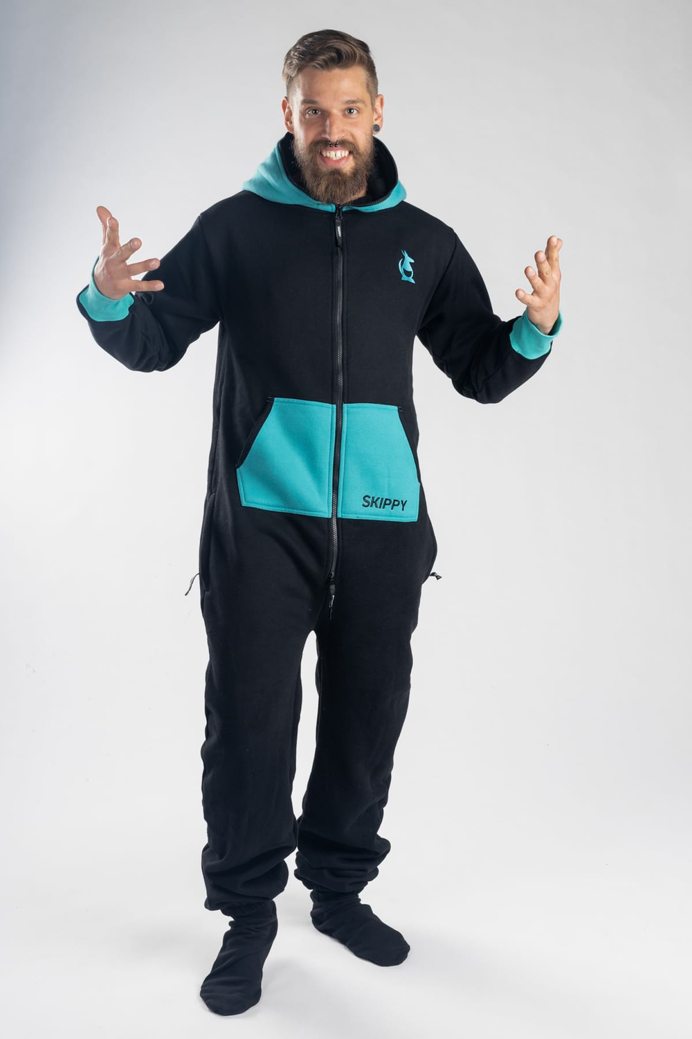 Dupačky black turquoise