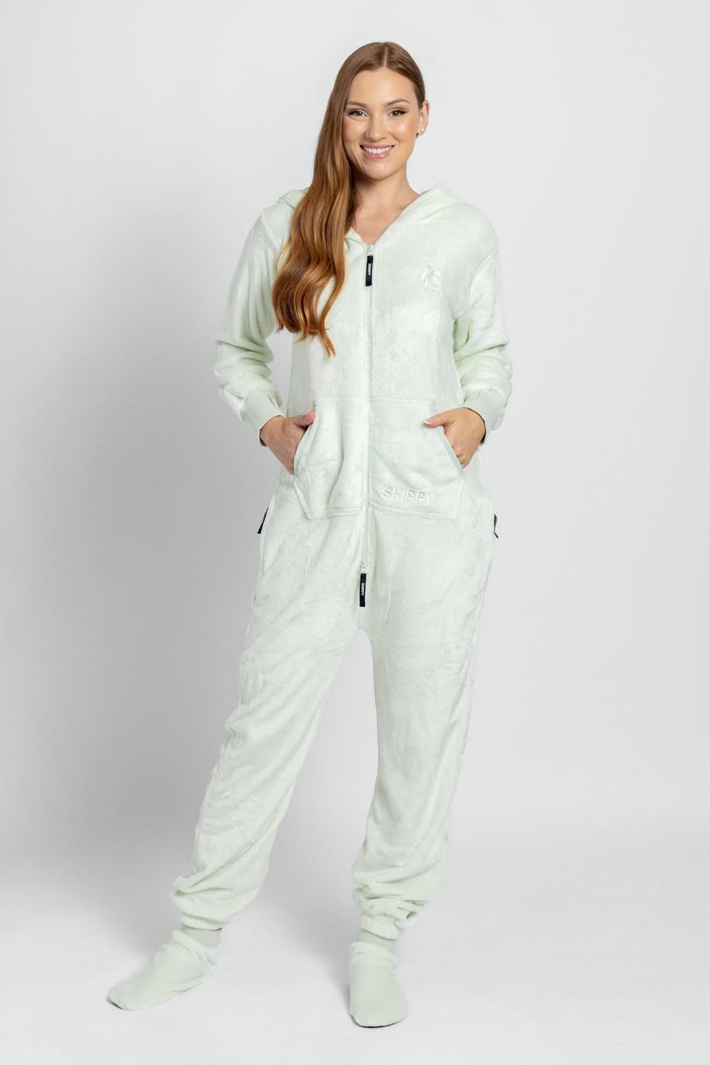 Dupačky velúr frosty mint