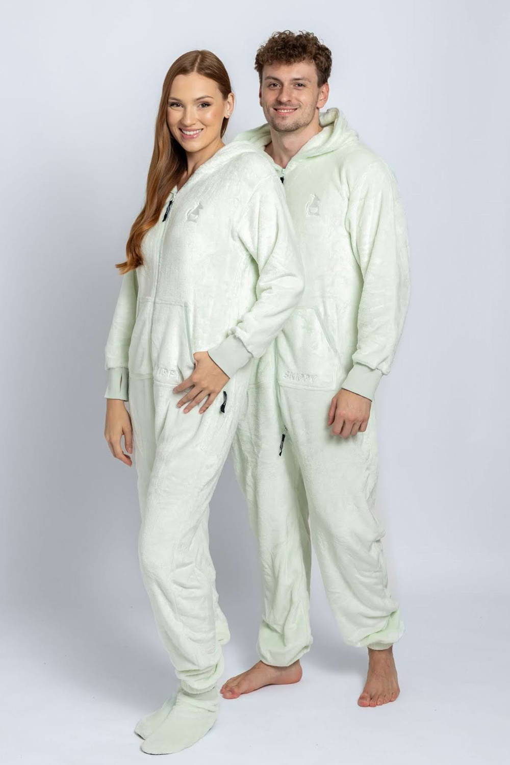 Dupačky velúr frosty mint