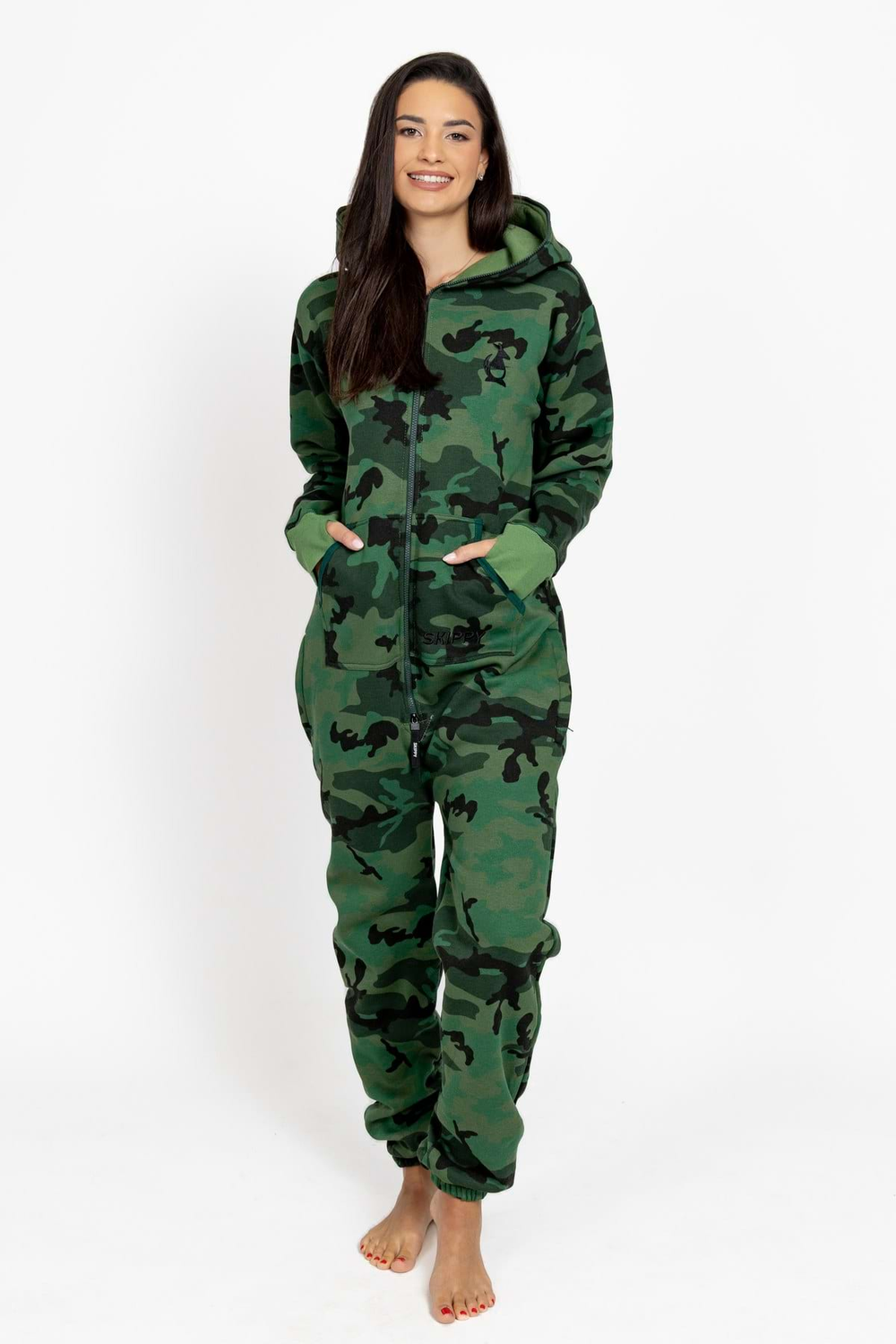 Overal camo green