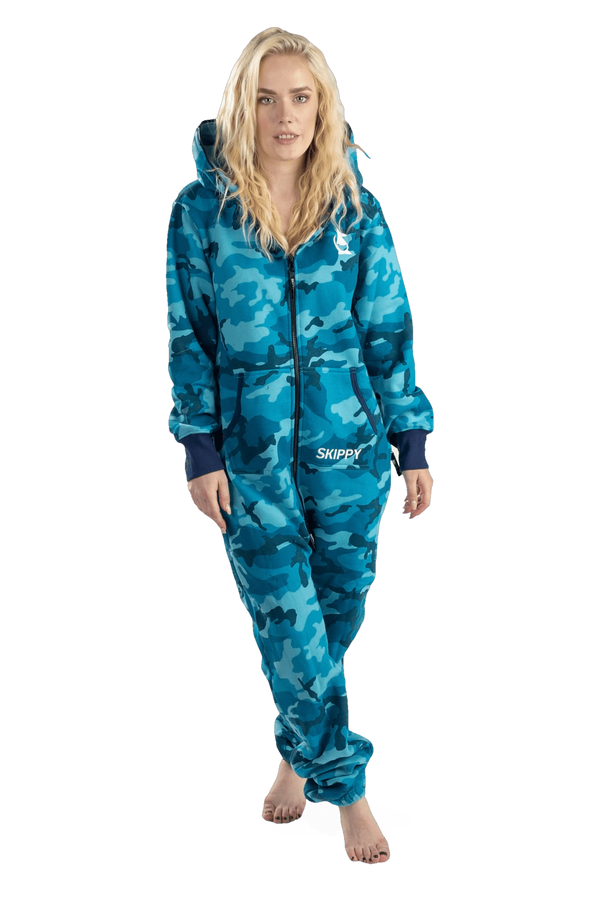 Overal camo blue
