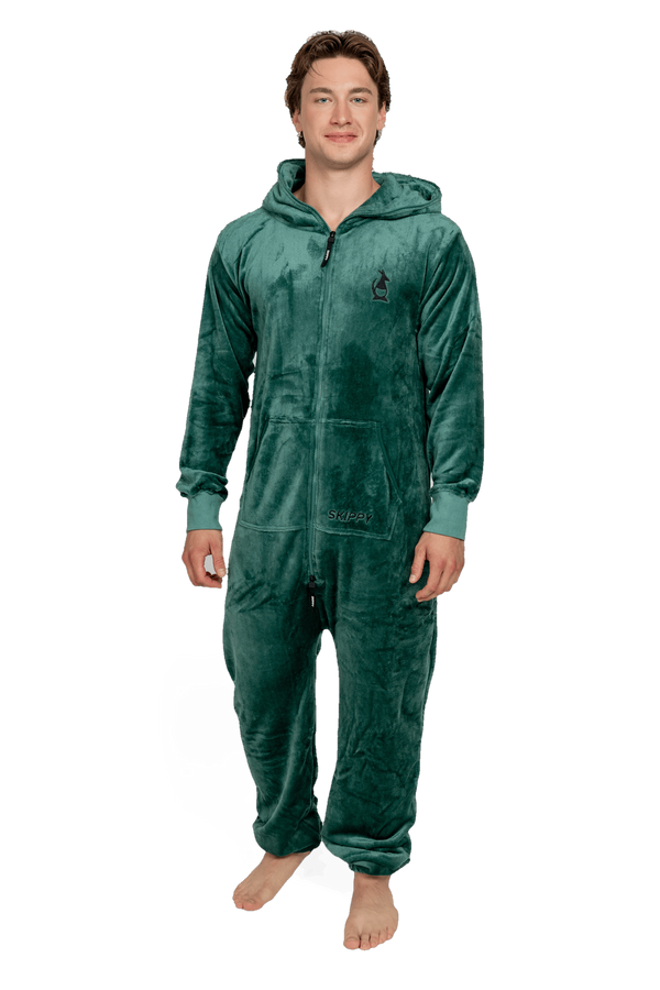 Overal velúr dark green
