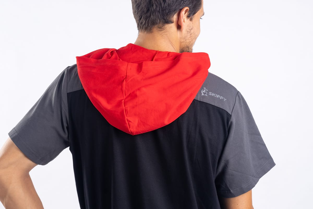 Pánska nočná košeľa black red