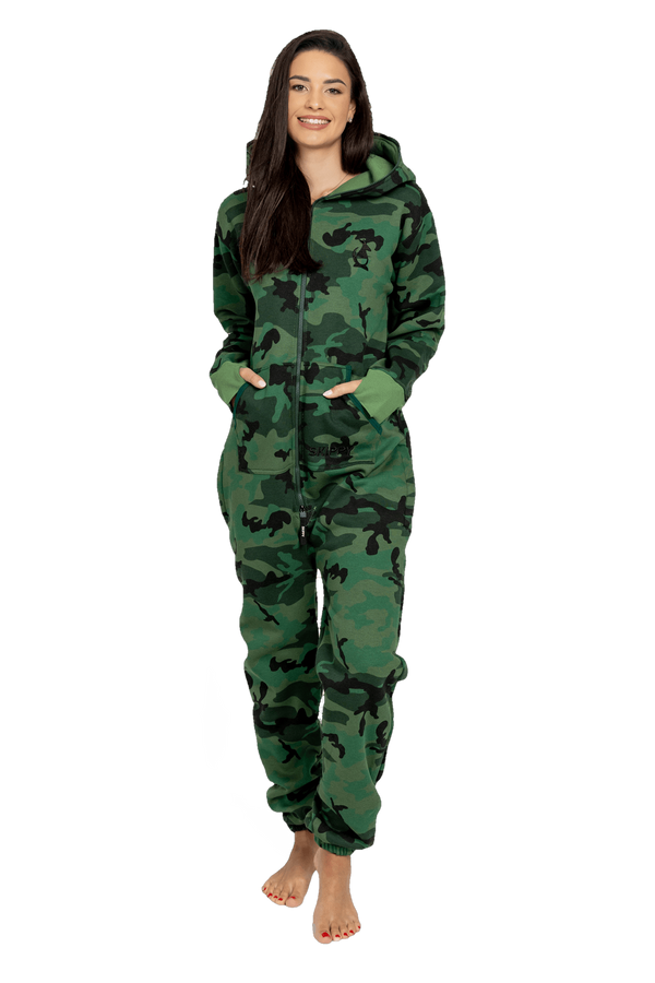 Overal camo green