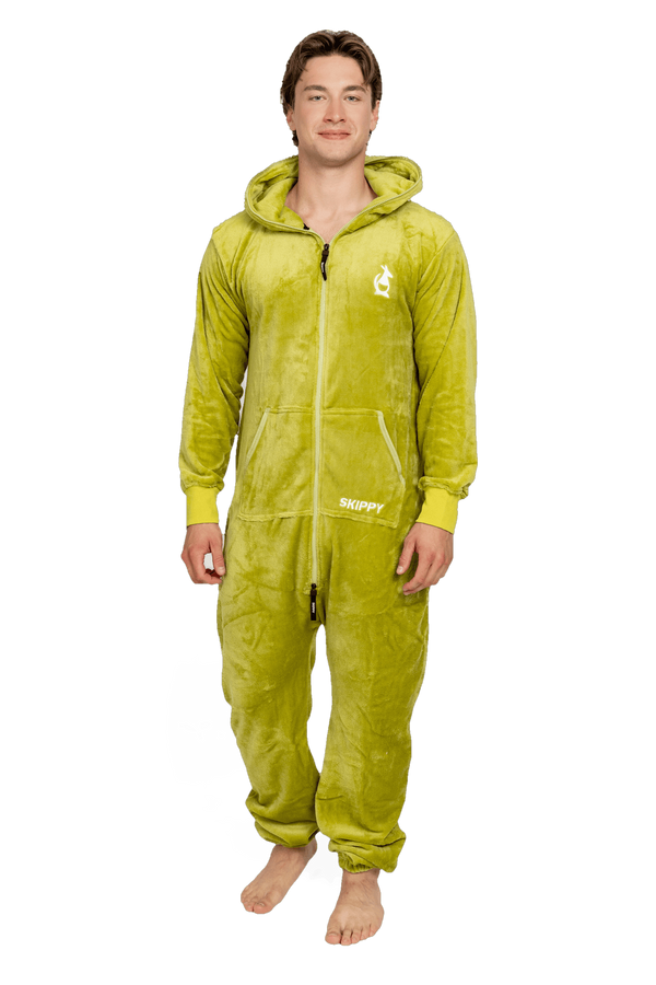 Overal velúr wasabi